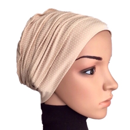 Beige Spot Molly - Hats for hair loss